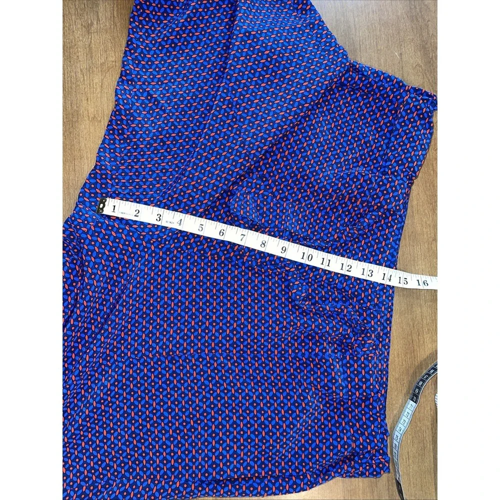 Tory Burch 100% Silk Ocho Rios Talia PJ‎ Pants Women M Relaxed Geometric
